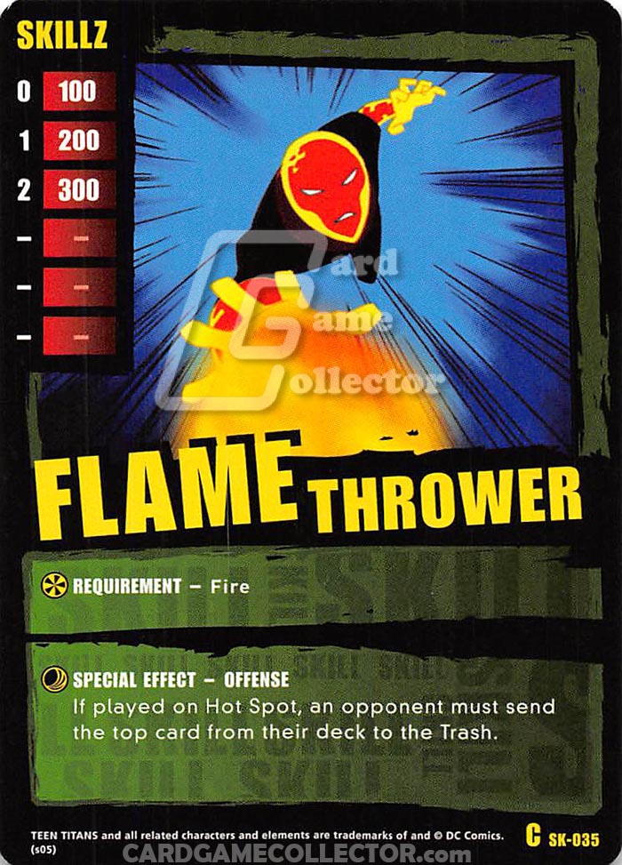 Teen Titans CCG: Flame Thrower
