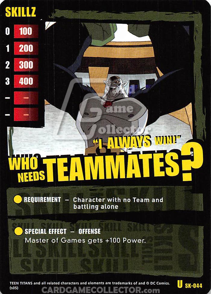 Teen Titans CCG: Who Needs Teammates?