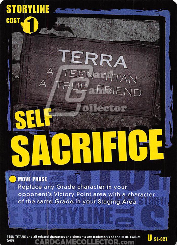 Teen Titans CCG: Self Sacrifice