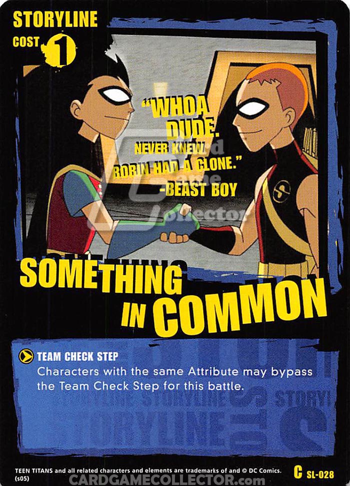Teen Titans CCG: Something In Common