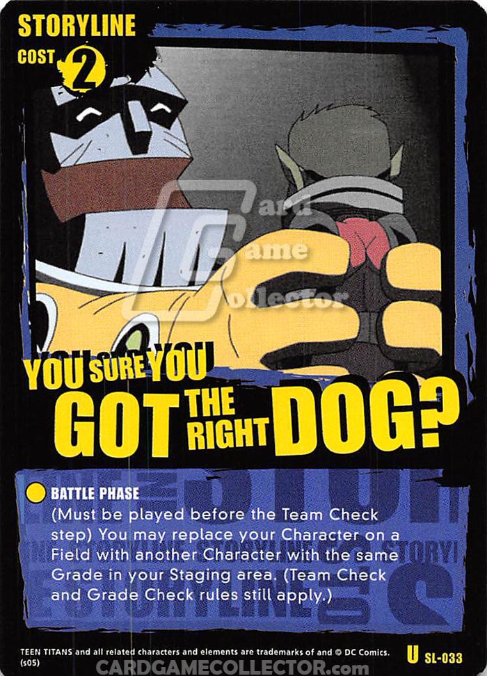 Teen Titans CCG: You Sure You Got the Right Dog?