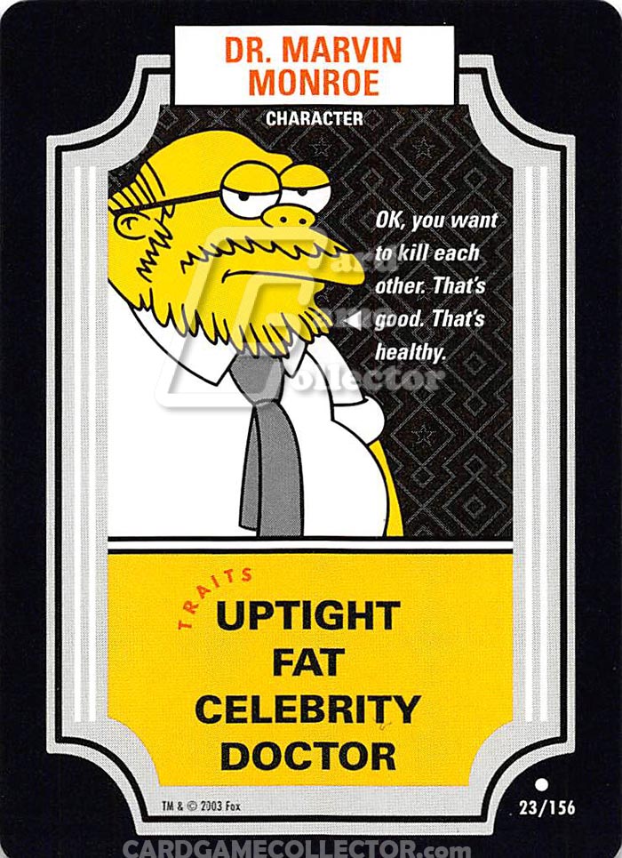 The Simpsons TCG: Dr. Marvin Monroe