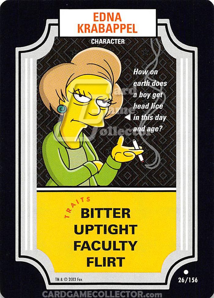 The Simpsons TCG: Edna Krabappel