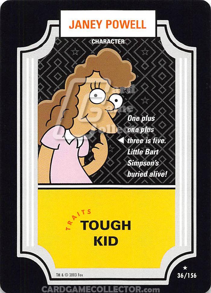 The Simpsons TCG: Janey Powell