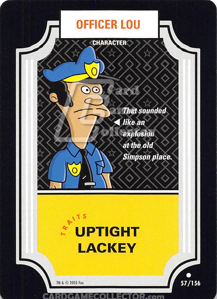 The Simpsons TCG: Officer Lou