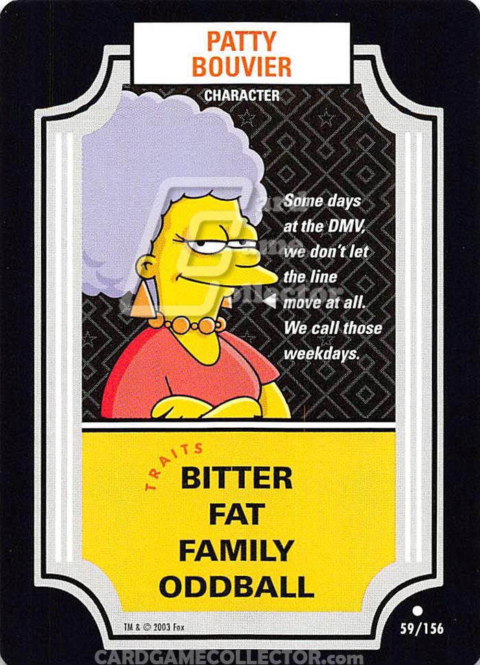 The Simpsons TCG: Patty Bouvier