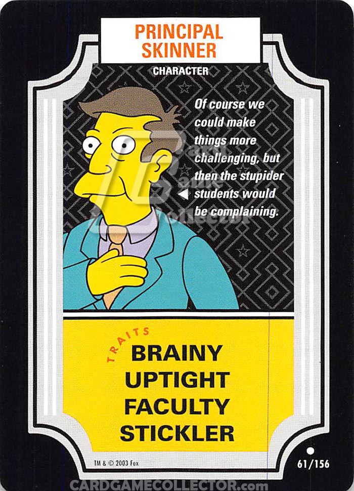 The Simpsons TCG: Principal Skinner