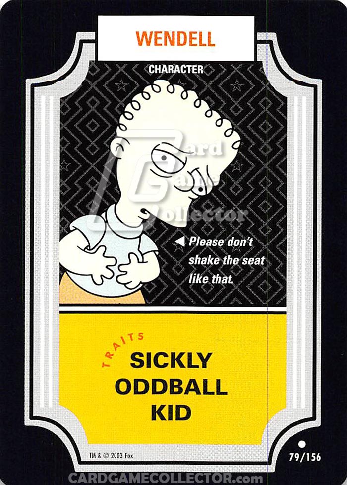 The Simpsons TCG: Wendell