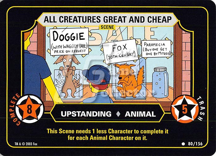The Simpsons TCG: All Creatures Great and Cheap