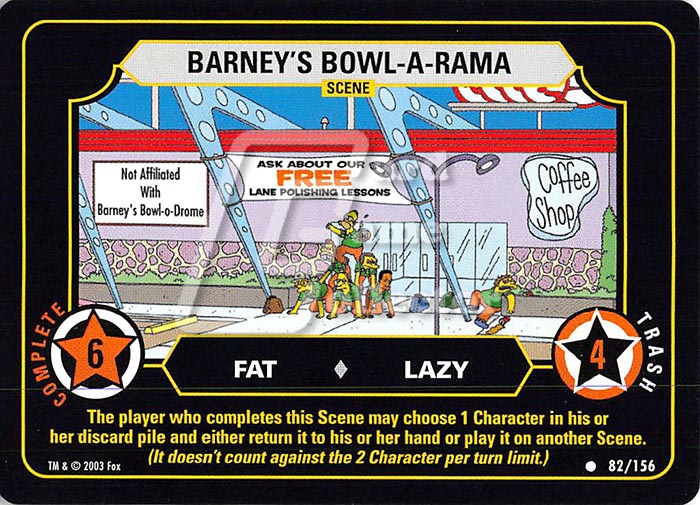 The Simpsons TCG: Barney's Bowl-A-Rama