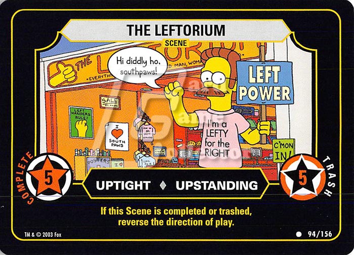 The Simpsons TCG: The Leftorium
