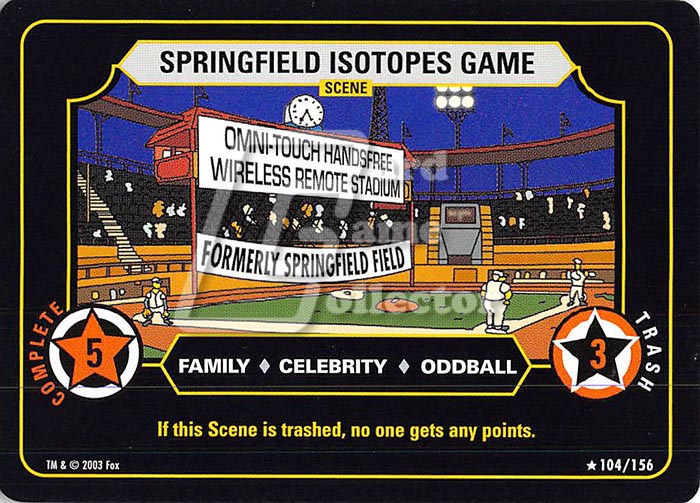 The Simpsons TCG: Springfield Isotopes Game