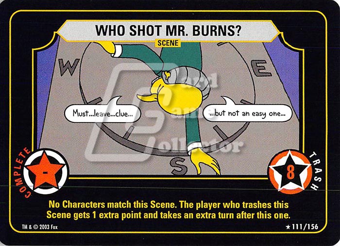 The Simpsons TCG: Who Shot Mr. Burns?