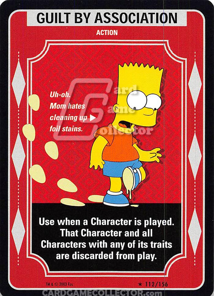 The Simpsons TCG: Guilt by Association
