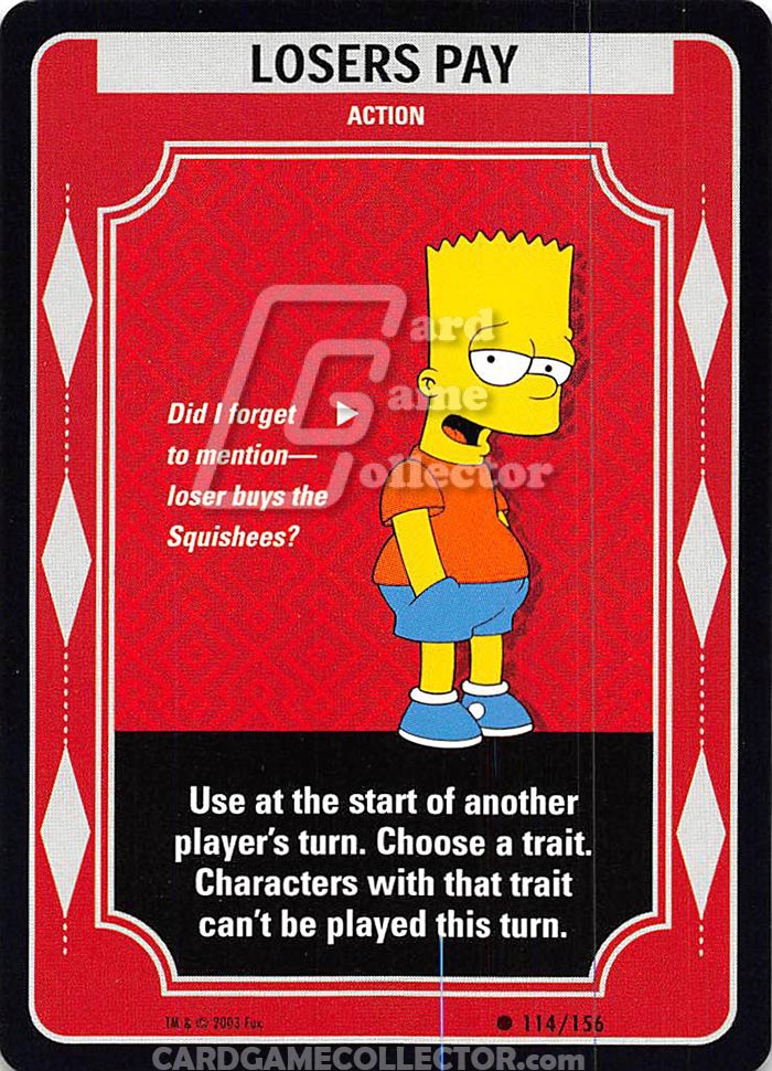The Simpsons TCG: Losers Pay