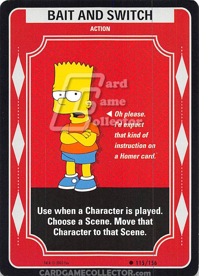 The Simpsons TCG: Bait and Switch