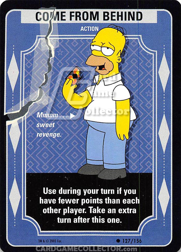 The Simpsons TCG: Come from Behind