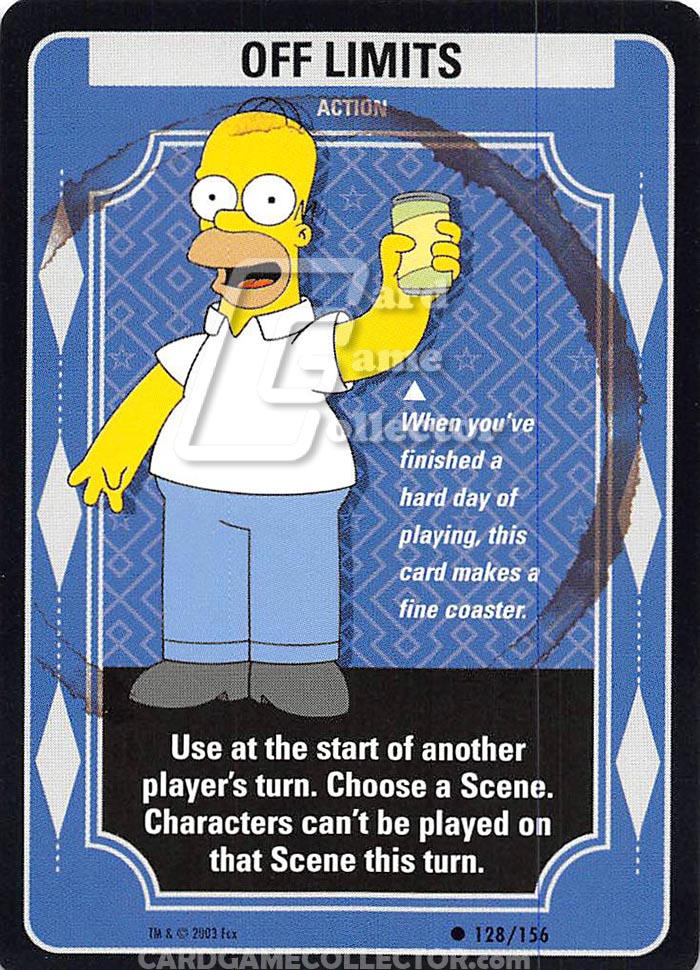 The Simpsons TCG: Off Limits