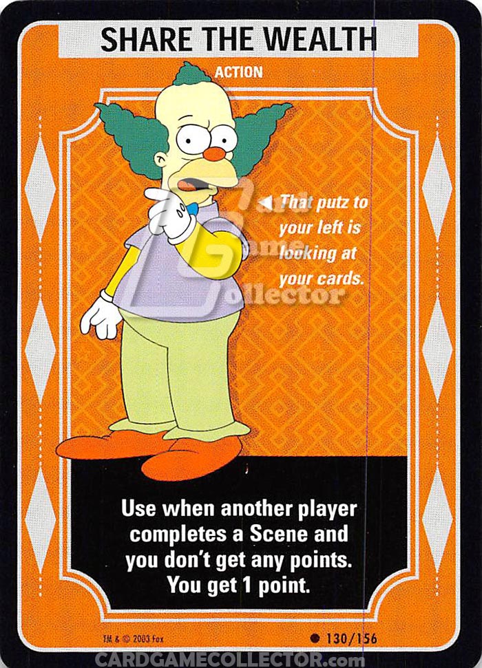 The Simpsons TCG: Share the Wealth