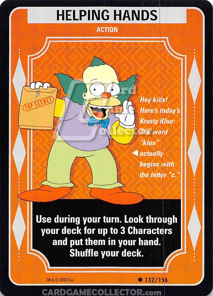 The Simpsons TCG: Helping Hands