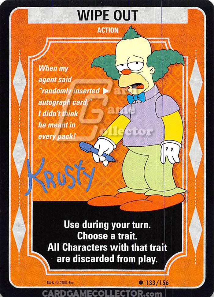 The Simpsons TCG: Wipe Out