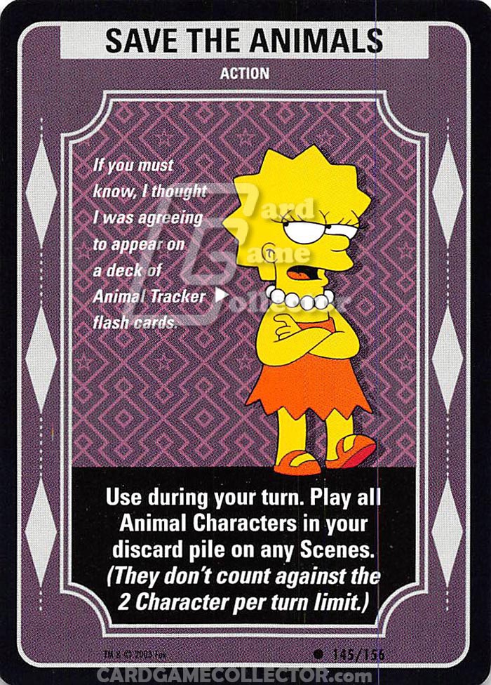 The Simpsons TCG: Save the Animals
