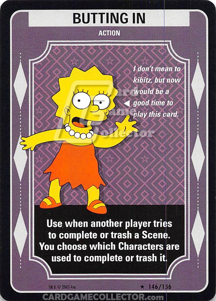 The Simpsons TCG: Butting In
