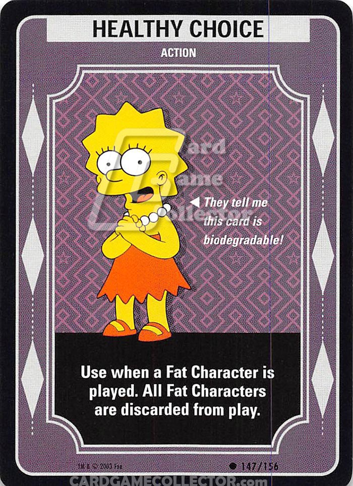 The Simpsons TCG: Healthy Choice