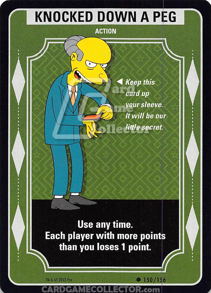 The Simpsons TCG: Knocked Down a Peg