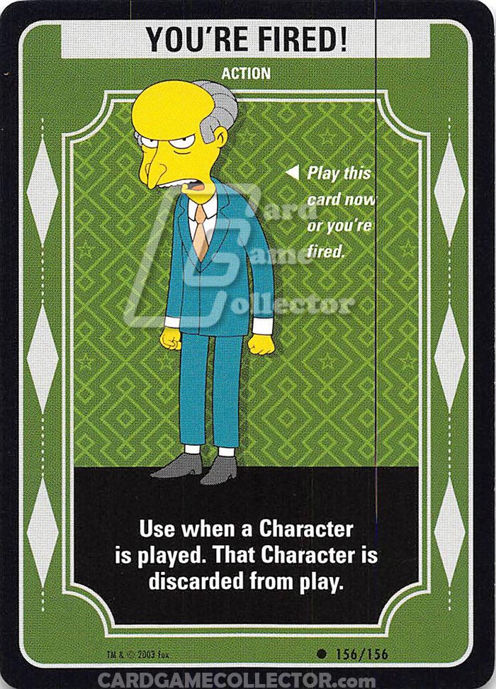 The Simpsons TCG: You're Fired!