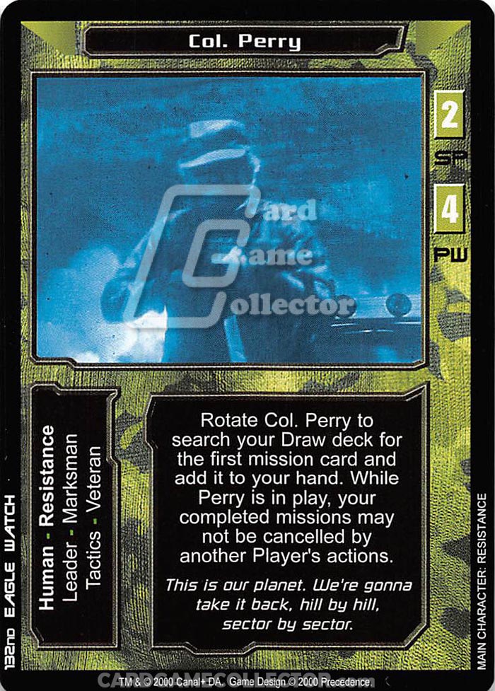 The Terminator CCG: Col. Perry