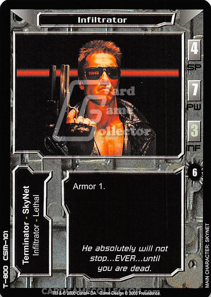 The Terminator CCG: Infiltrator