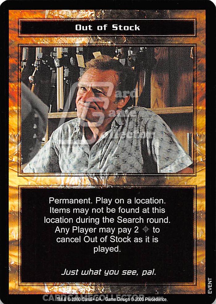 The Terminator CCG: Out of Stock
