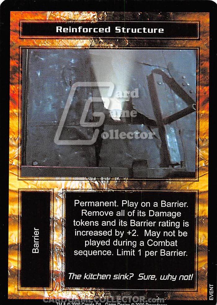 The Terminator CCG: Reinforced Structure