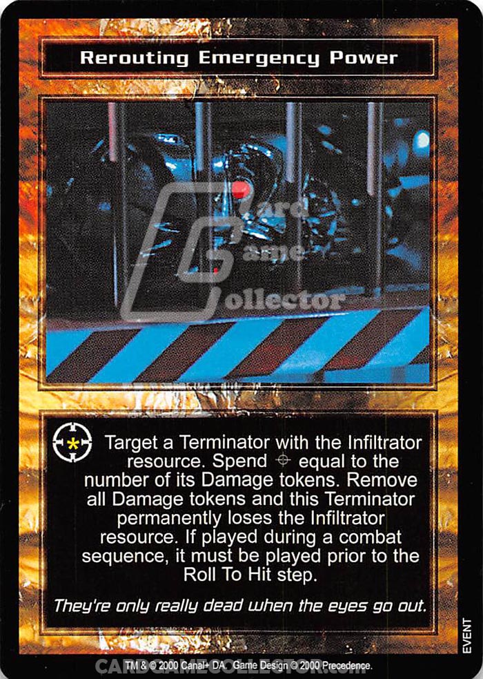The Terminator CCG: Rerouting Emergency Power