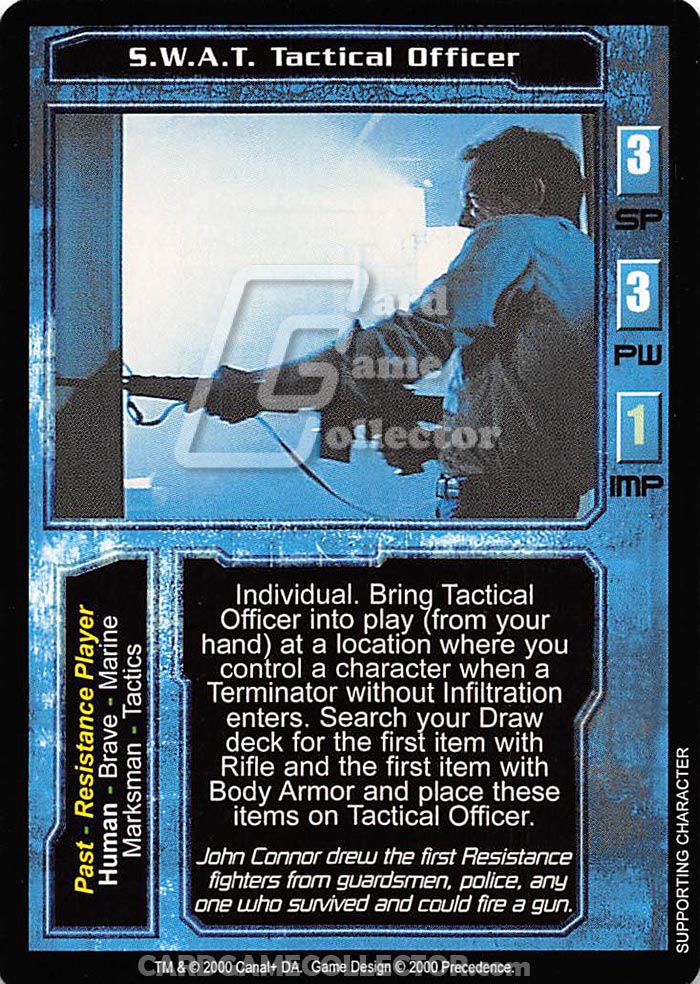 The Terminator CCG: S.W.A.T. Tactical Officer