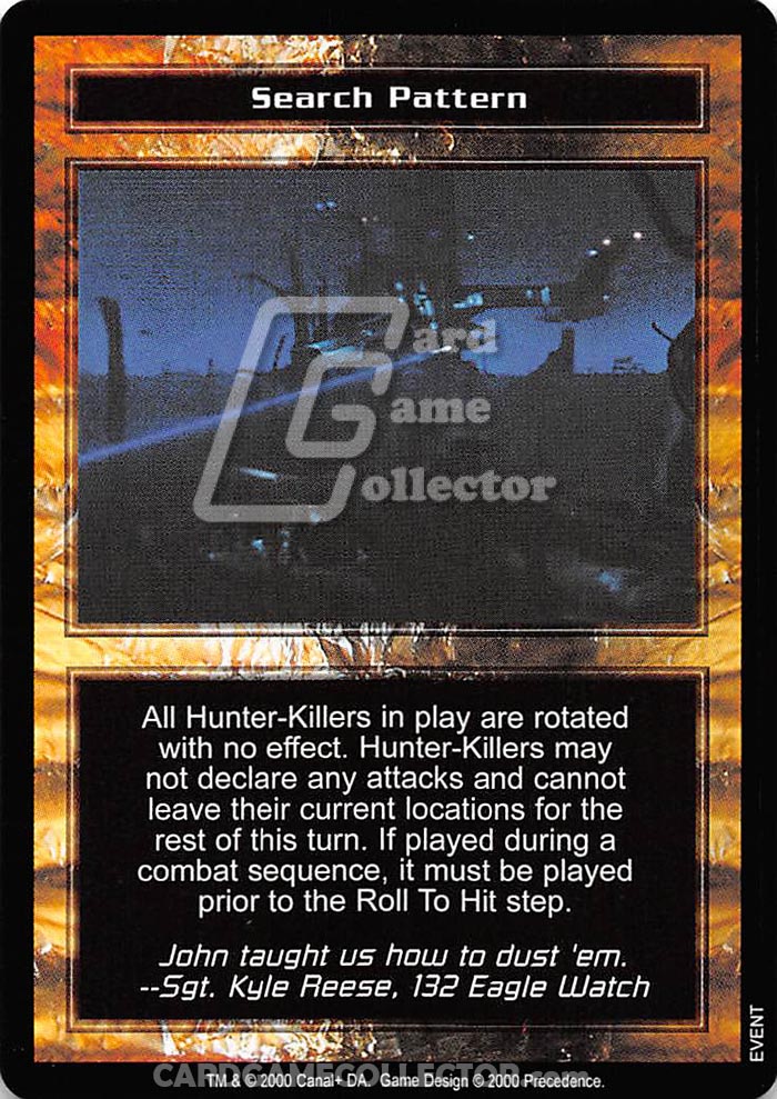 The Terminator CCG: Search Pattern