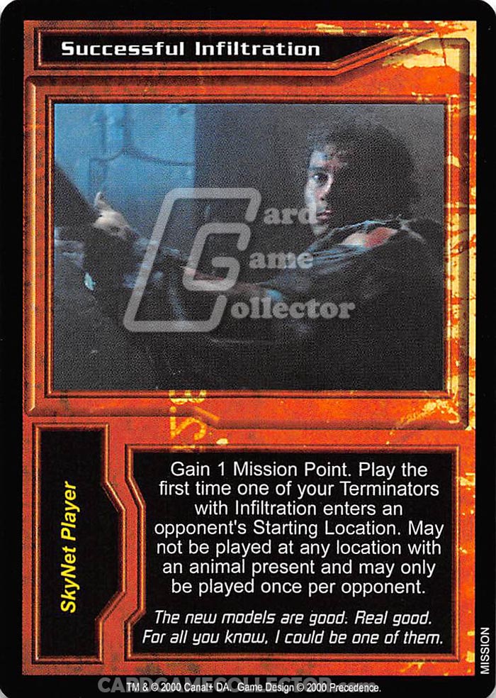 The Terminator CCG: Successful Infiltration