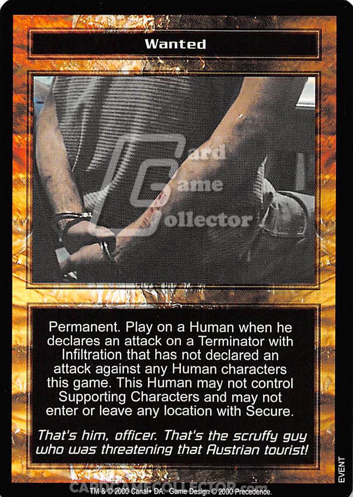 The Terminator CCG: Wanted