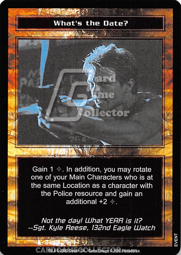 The Terminator CCG: What's the Date?