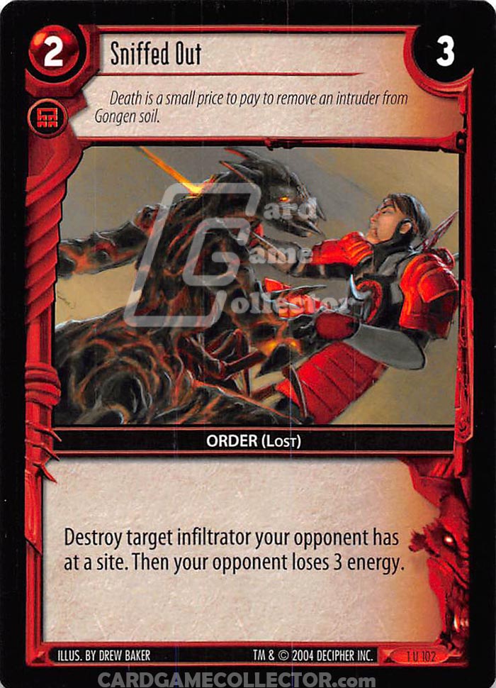 WARS TCG: 1 Sniffed Out
