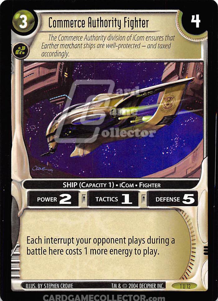 WARS TCG: 1 Commerce Authority Fighter