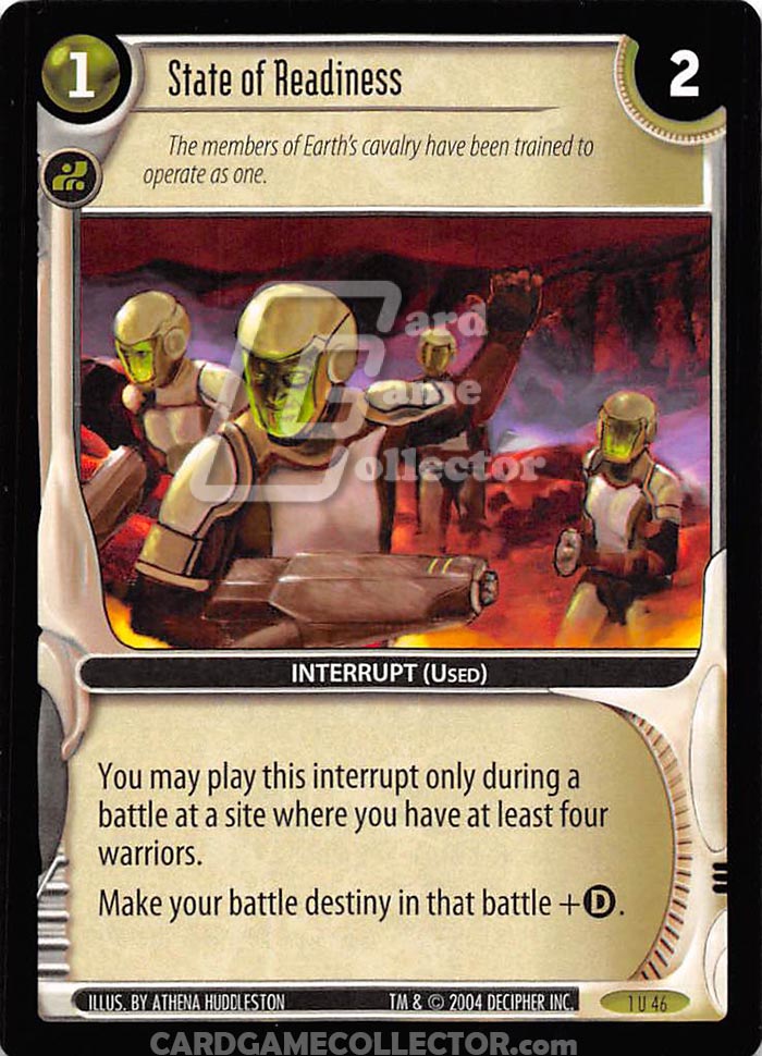 WARS TCG: 1 State of Readiness