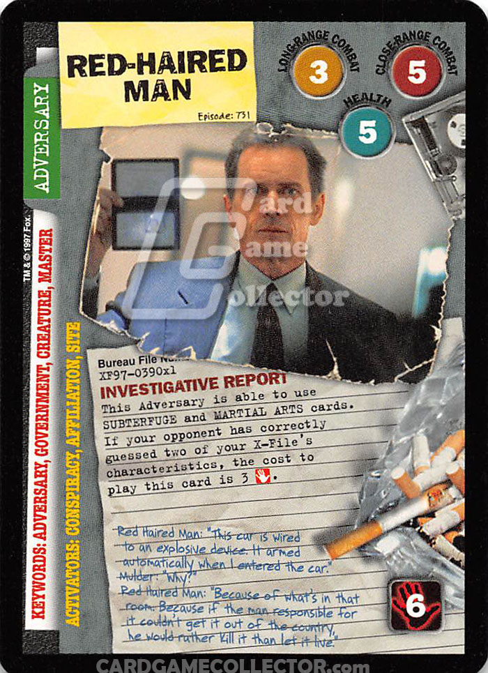 X-Files CCG: Red-Haired Man