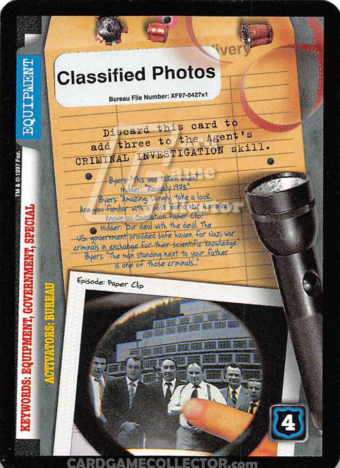 X-Files CCG: Classified Photos