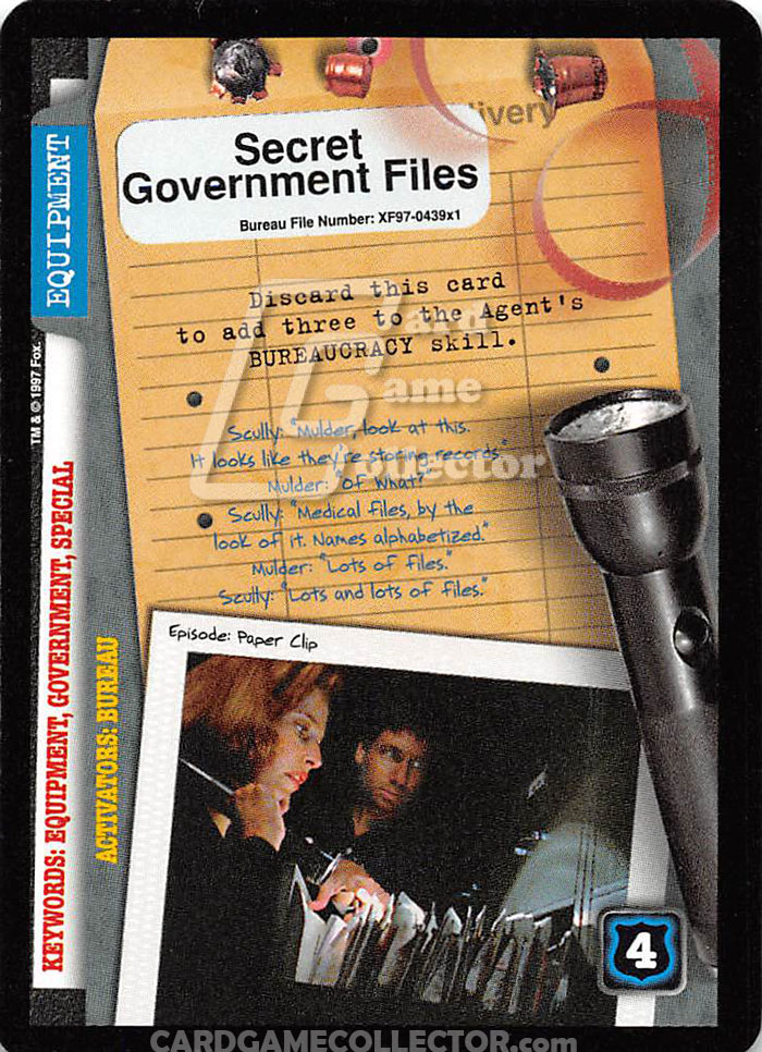 X-Files CCG: Secret Government Files