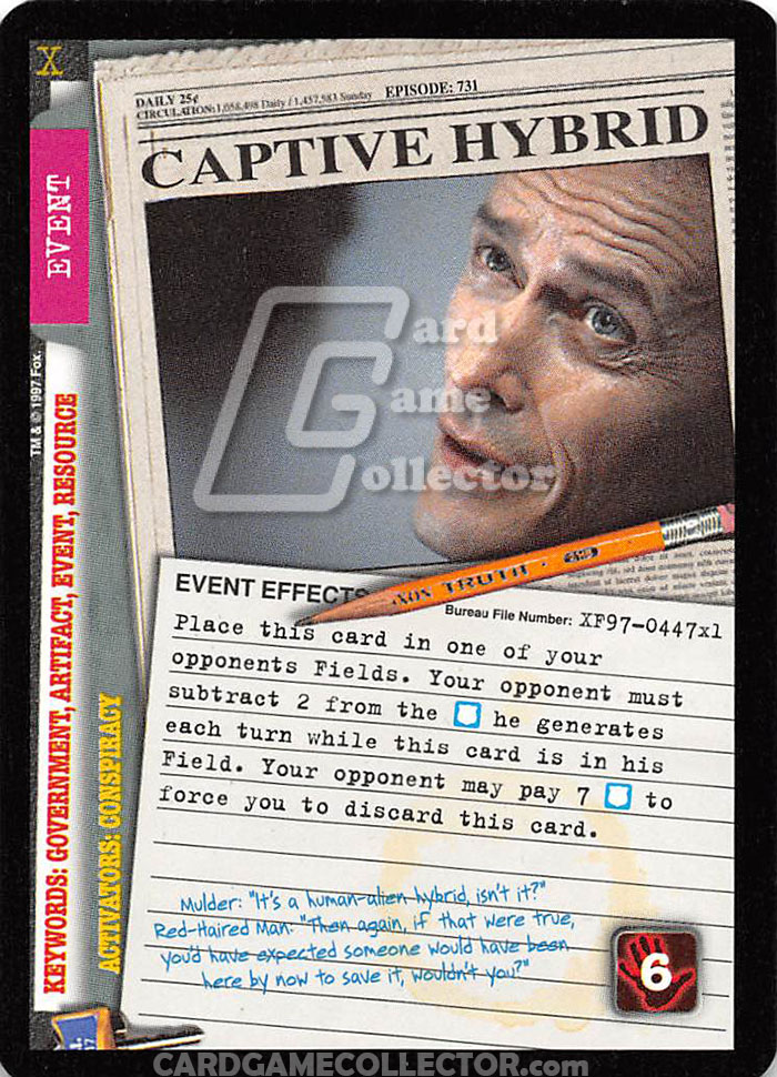 X-Files CCG: Captive Hybird