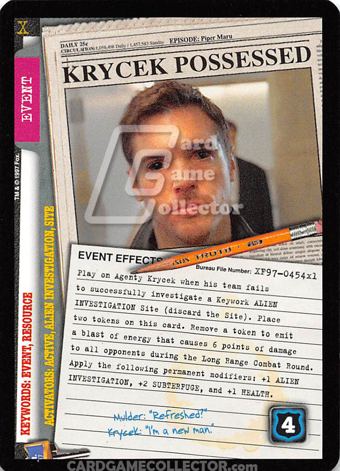 X-Files CCG: Krycek Possessed
