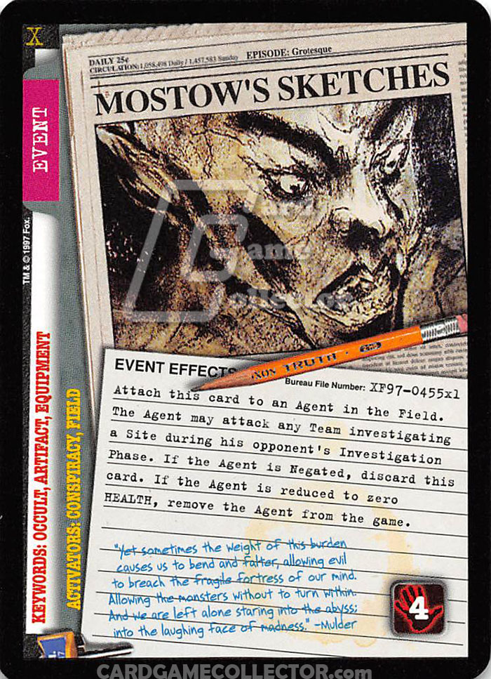 X-Files CCG: Mostow's Sketches
