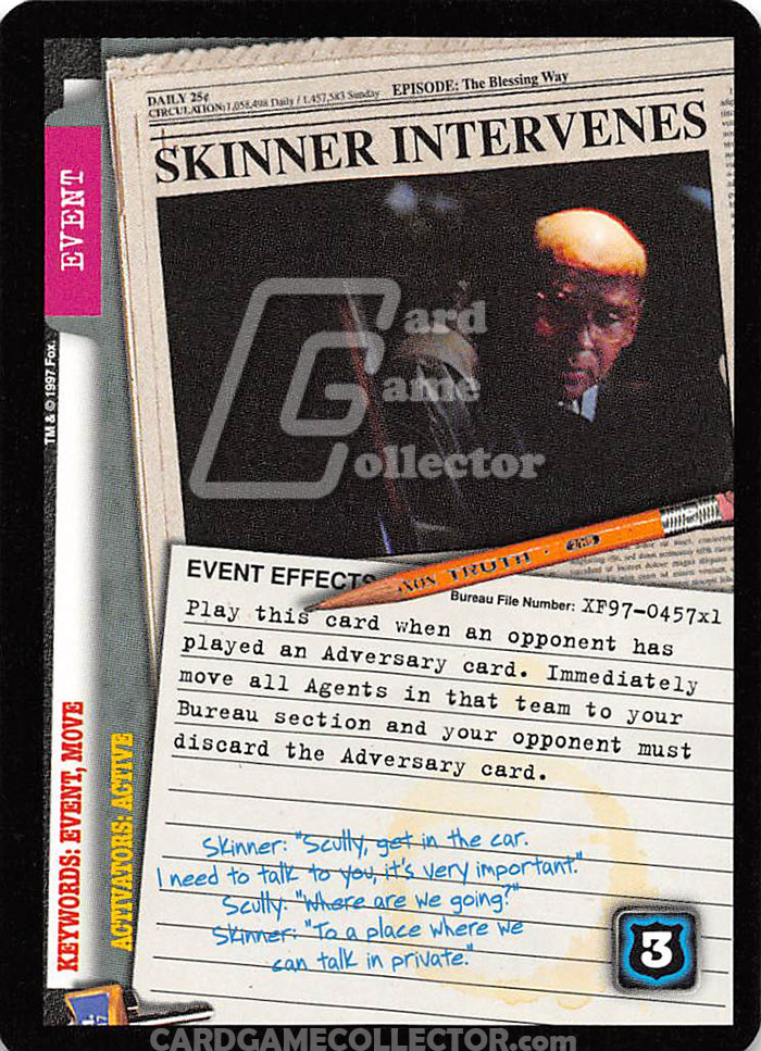 X-Files CCG: Skinner Intervenes